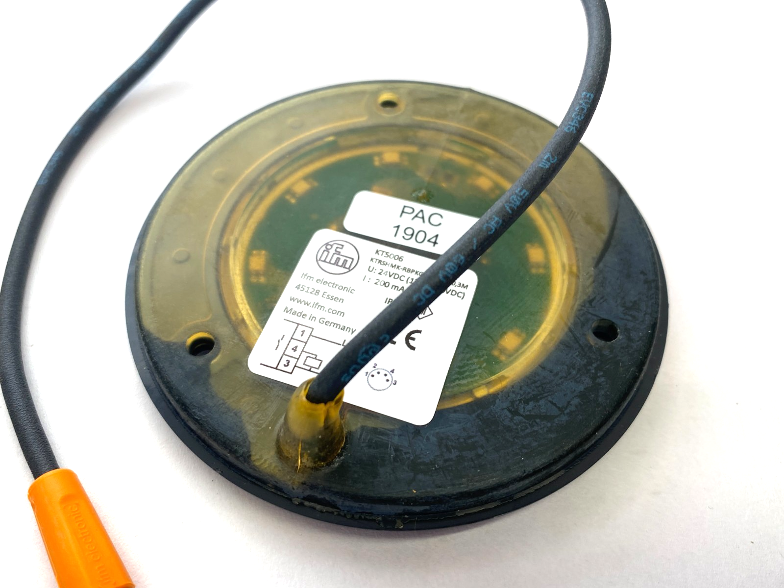 Ifm KT5006 Capacitive Touch Sensor, KTRSHMK-RBPKG/AM/AS/0,3M - Maverick Industrial Sales