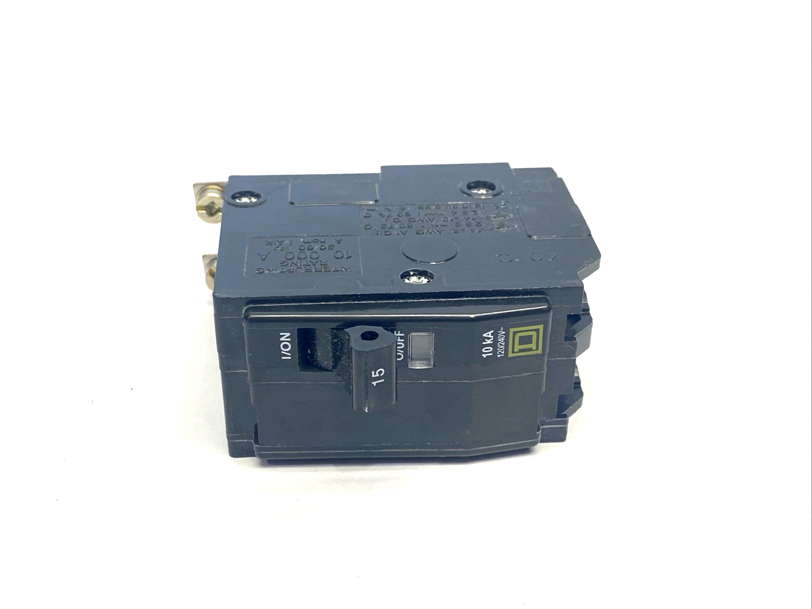 Square D QOB215 Miniature Circuit Breaker 15A 2-Pole 120/240VAC, Bolt-On - Maverick Industrial Sales