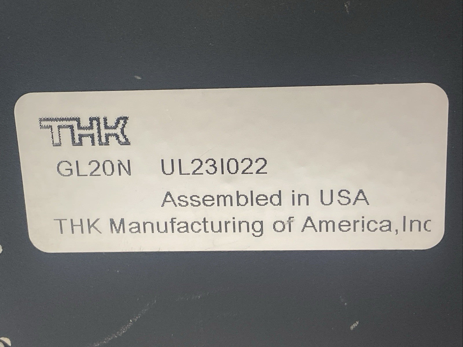 GL20N | THK Linear Actuator 1085mm - For parts or not working - Maverick Industrial Sales