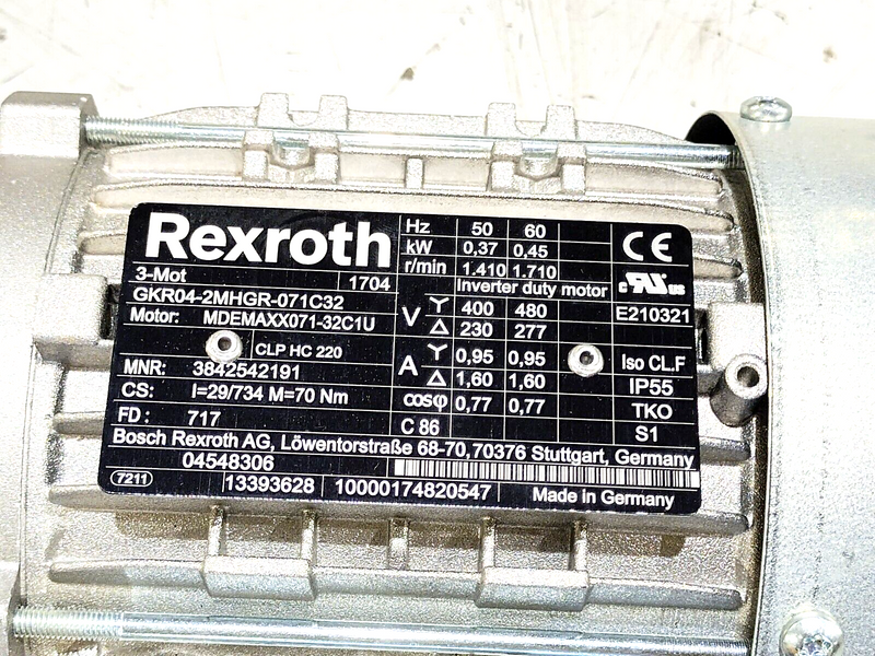 Bosch Rexroth 3842998800 Drive Module AS 5/XH, 3842542191 Motor, TS 5 System - Maverick Industrial Sales