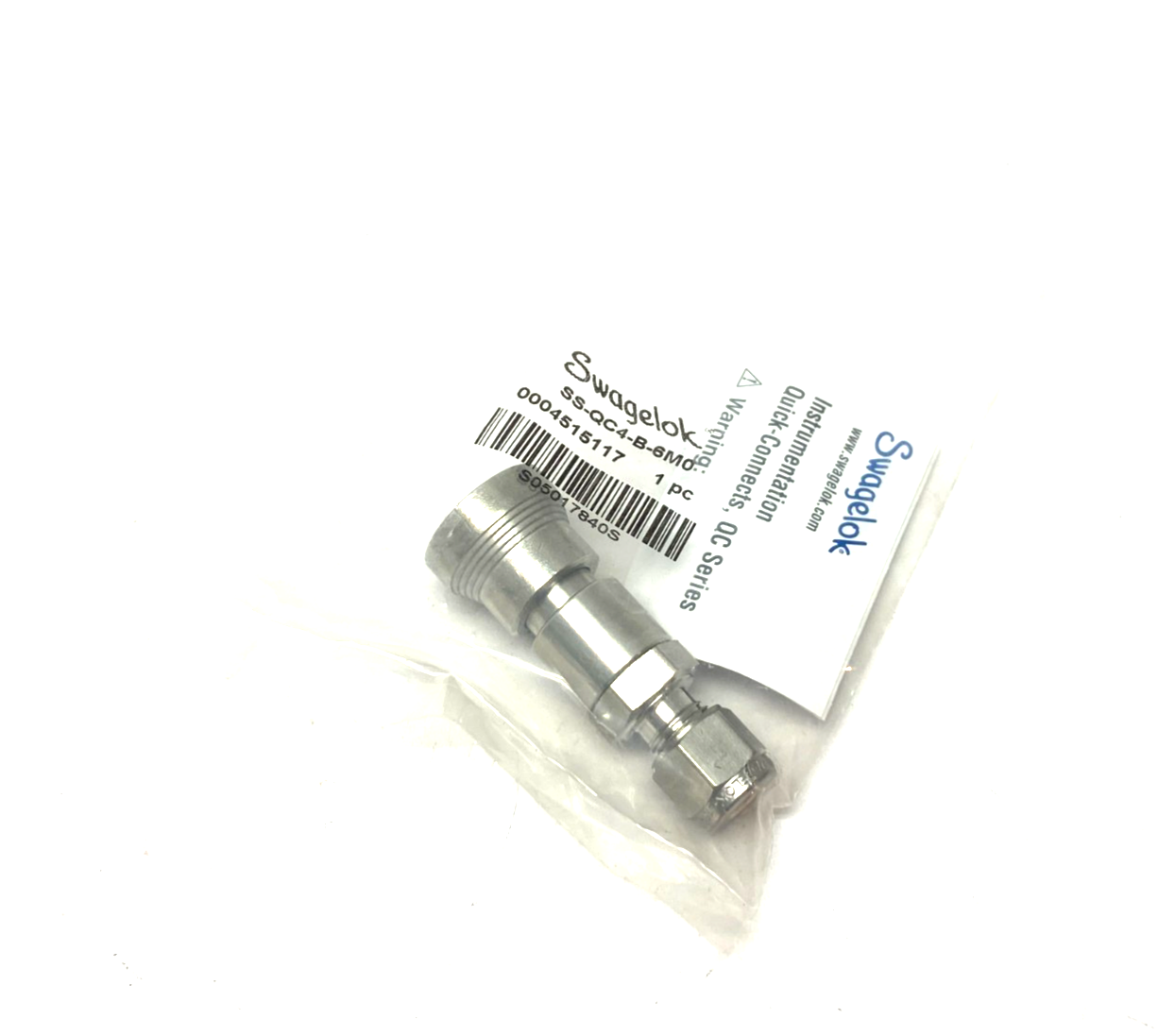 Swagelok SS-QC4-B-6M0 Instrumentation Quick Connect Fitting 6mm Tube - Maverick Industrial Sales