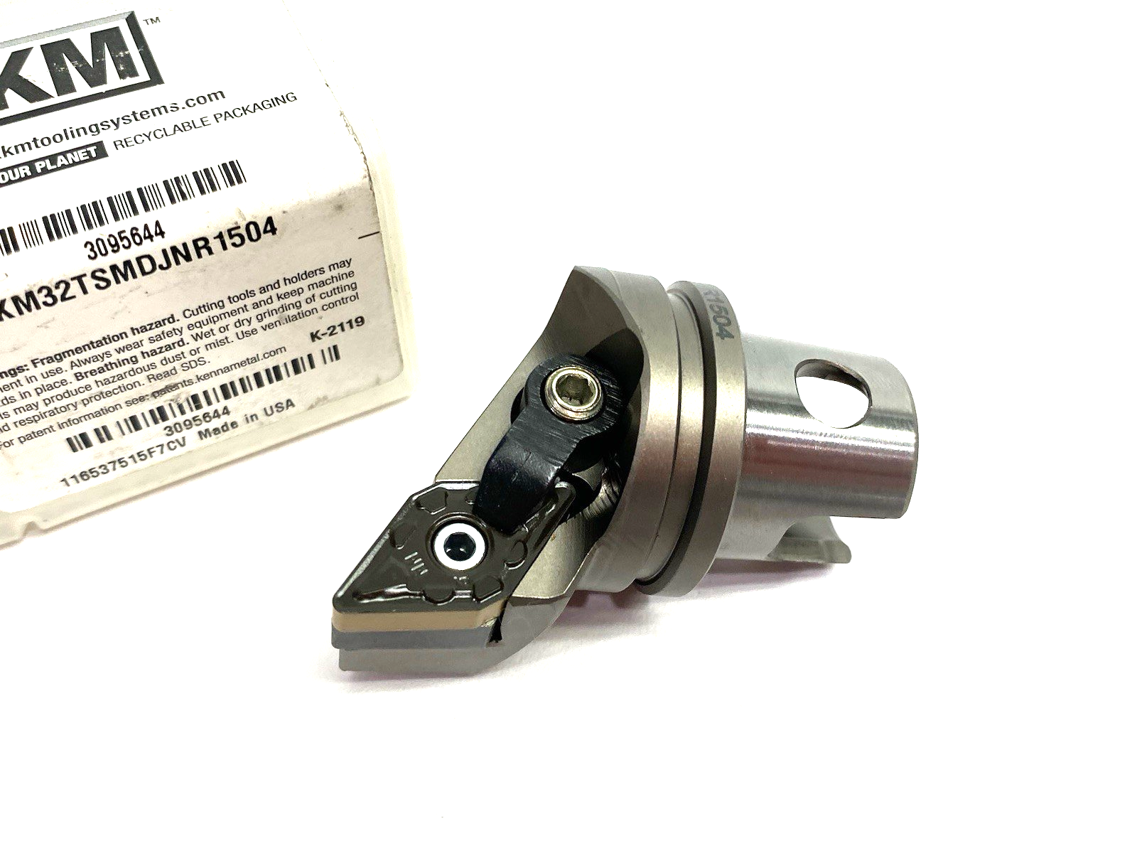 3095644 | Kennametal Kenloc™ MDJN 93° Cutting Units (M-Clamping) KM32TSMDJNR1504 - New – Open box - Maverick Industrial Sales