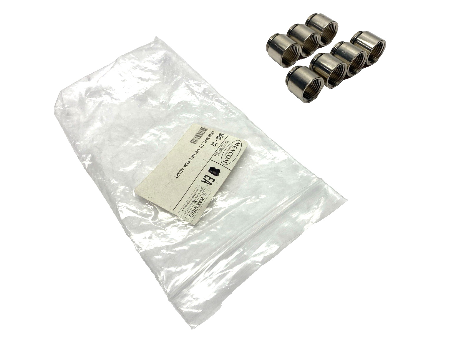 Mencom M20-1/2 Adapter M20 Male to 1/2" NPT Female LOT OF 7 - Maverick Industrial Sales