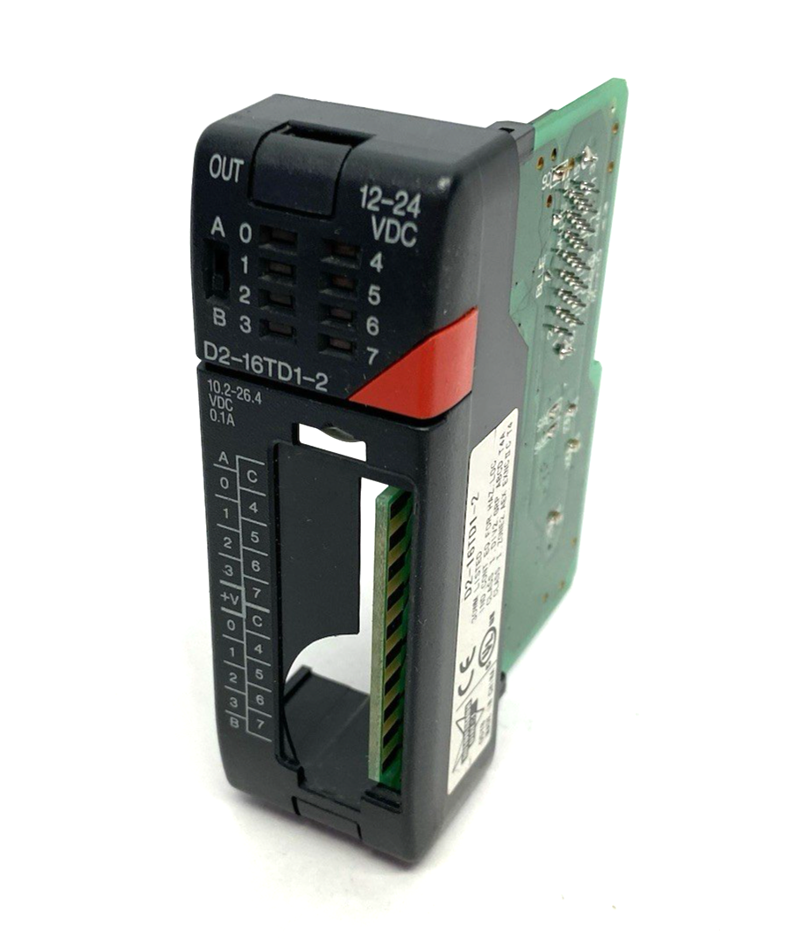 D2-16TD1-2 | Automation Direct DirectLOGIC DL205 Discrete Output Mod. BROKEN FACE - Used - Maverick Industrial Sales