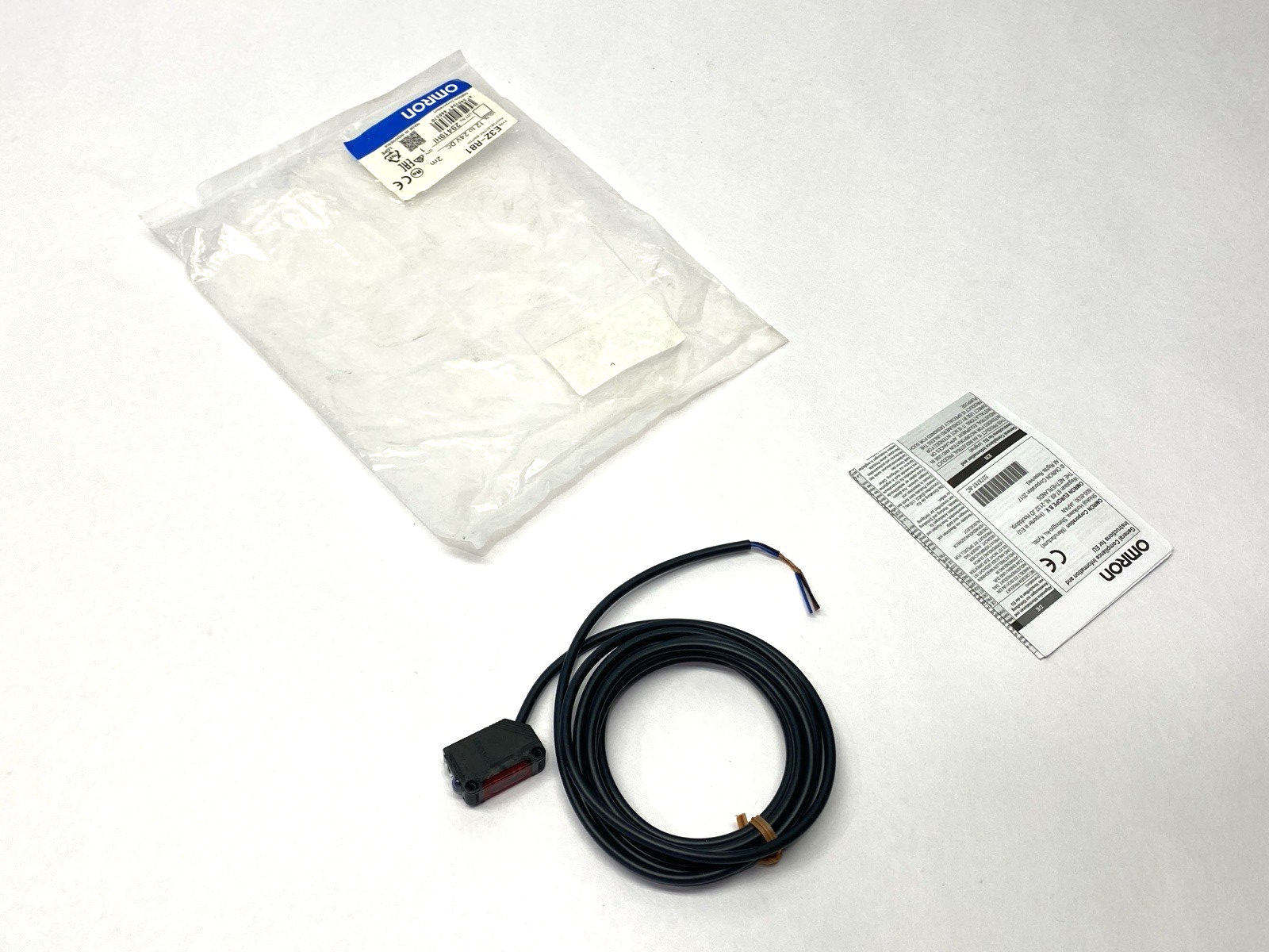 Omron E3Z-R81 Photoelectric Sensor 12-24VDC 2m - Maverick Industrial Sales