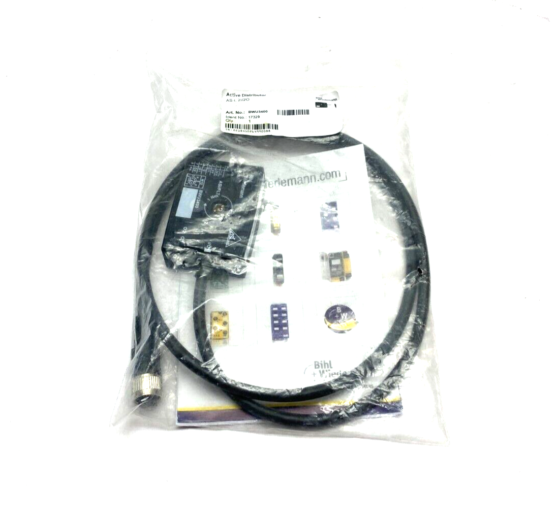 Bihl+Wiedemann BWU3400 Active Distributor AS-i, 2I/2O IP67 17329 - Maverick Industrial Sales
