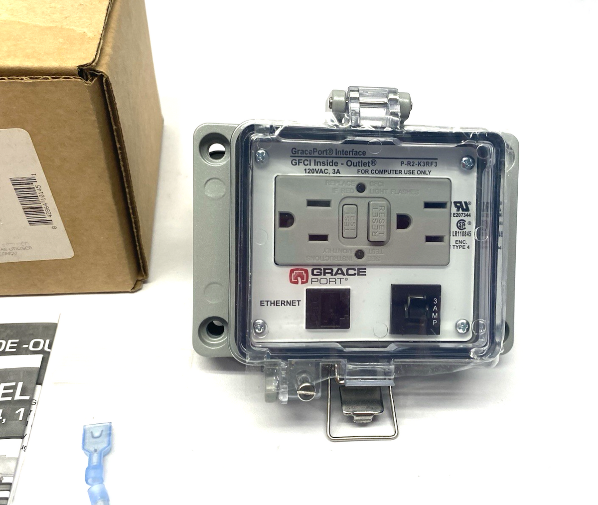 P-R2-K3RF3 | Grace Technologies GracePort Ethernet Panel Interface Connector - New – Open box - Maverick Industrial Sales