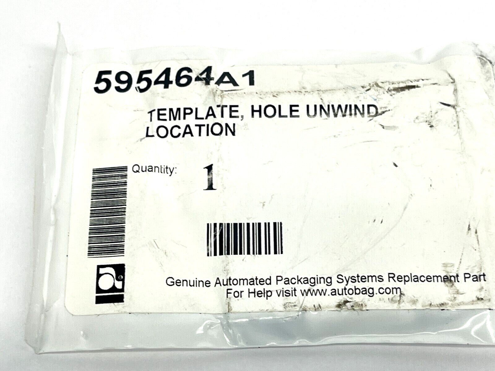 Automated Packaging Systems 595464A1 Hole Unwind Location Template - Maverick Industrial Sales