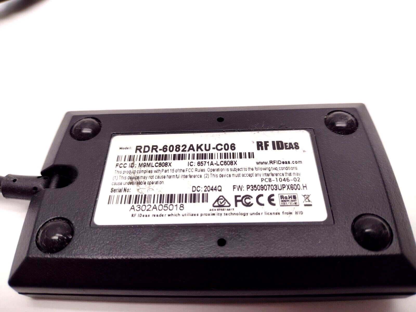 RF IDeas RDR-6082AKU-C06 Wave ID Portable Card Analyzer FW: P35090703UPX600.H - Maverick Industrial Sales