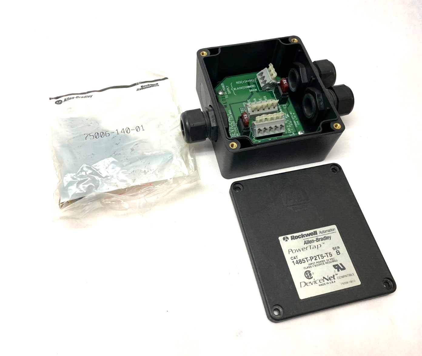 Allen Bradley 1485T-P2T5-T5 Ser. B PowerTap DeviceNet Power Device 24VDC - Maverick Industrial Sales