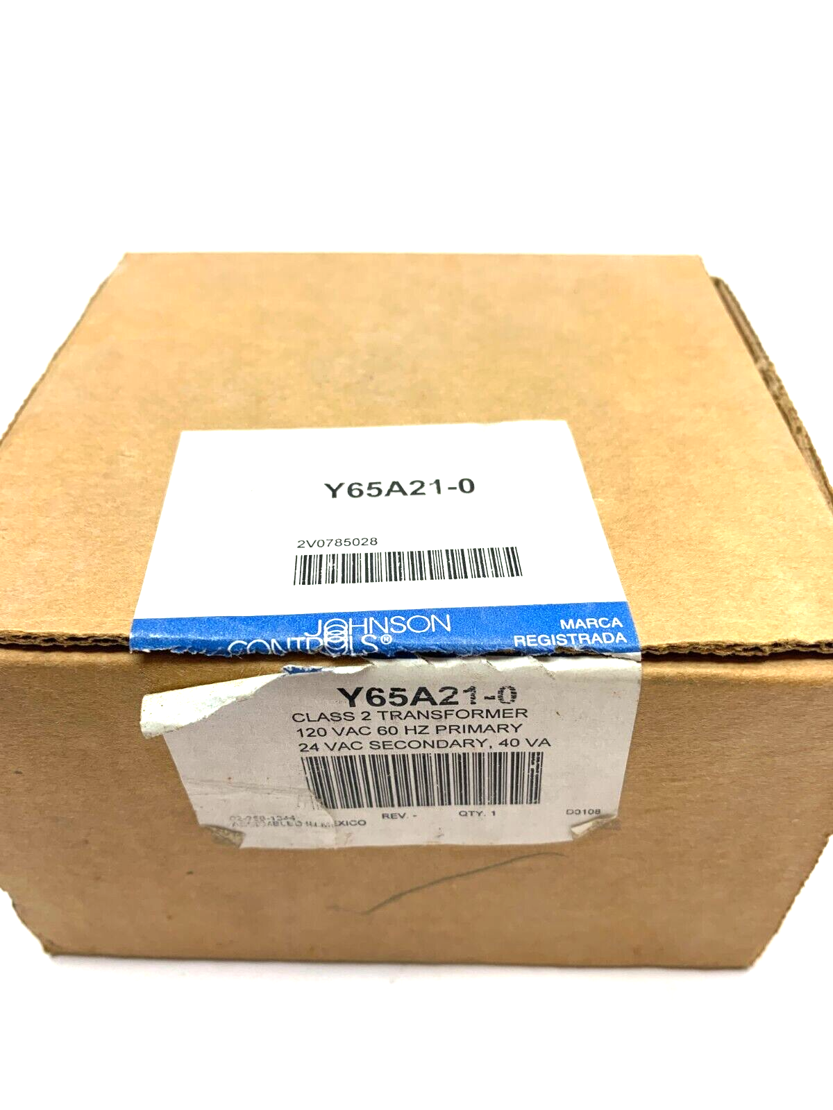| Johnson Controls Y65A21-0 Class 2 Transformer 120 VAC 60 Hz 24 VAC 40 VA - New Other - Maverick Industrial Sales