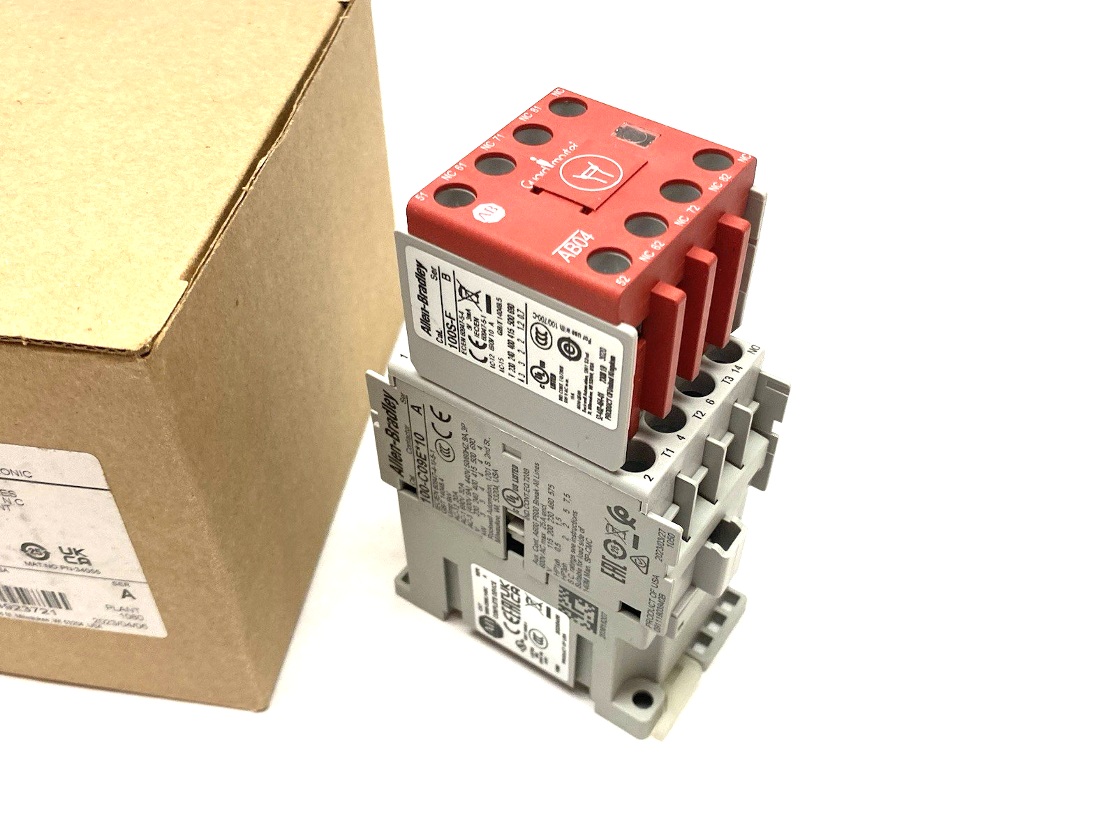 100S-C09EJ14BC | Allen Bradley Ser. A Safety Contactor 3 NO Main, 1 NO/4 NC Aux - New Other - Maverick Industrial Sales