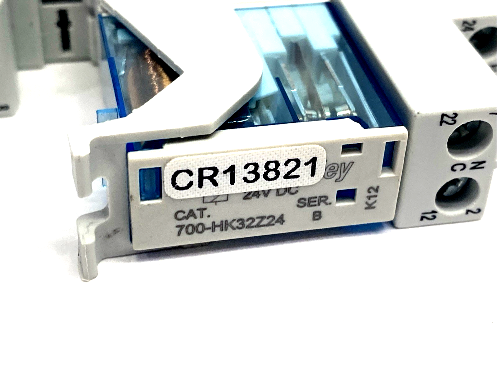 700-HK32Z24 | Allen Bradley Ser. B Plug In Relay 24V DC & 700-HN222 Socket/Base 8A - Used - Maverick Industrial Sales