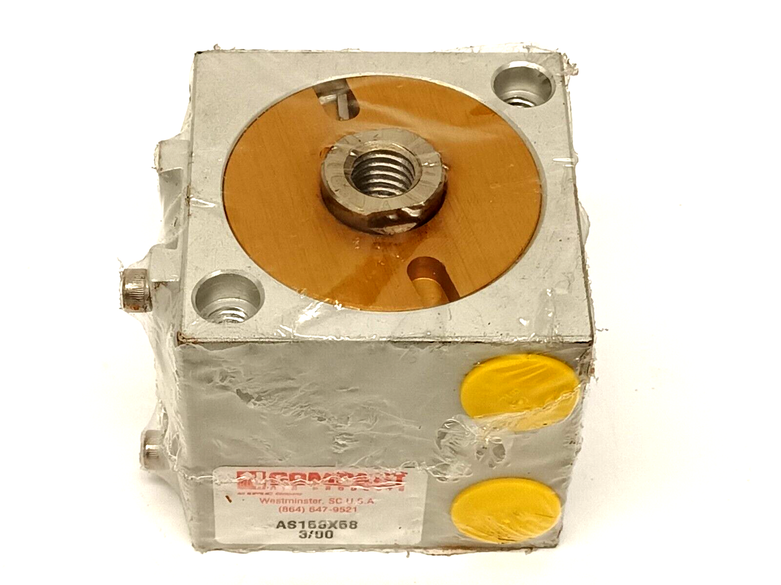 Compact Air Products AS158X58 Pneumatic Cylinder 1-5/8" Bore 5/8" Stroke - Maverick Industrial Sales
