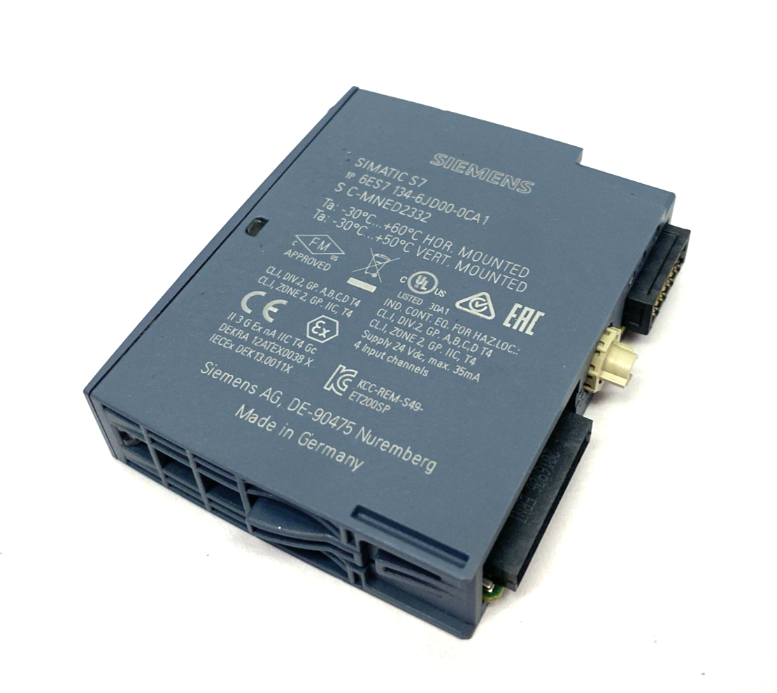 6ES7134-6JD00-0CA1 | Siemens SIMATIC ET 200SP Analog Input Module AI 4xRTD/TC - Used - Maverick Industrial Sales