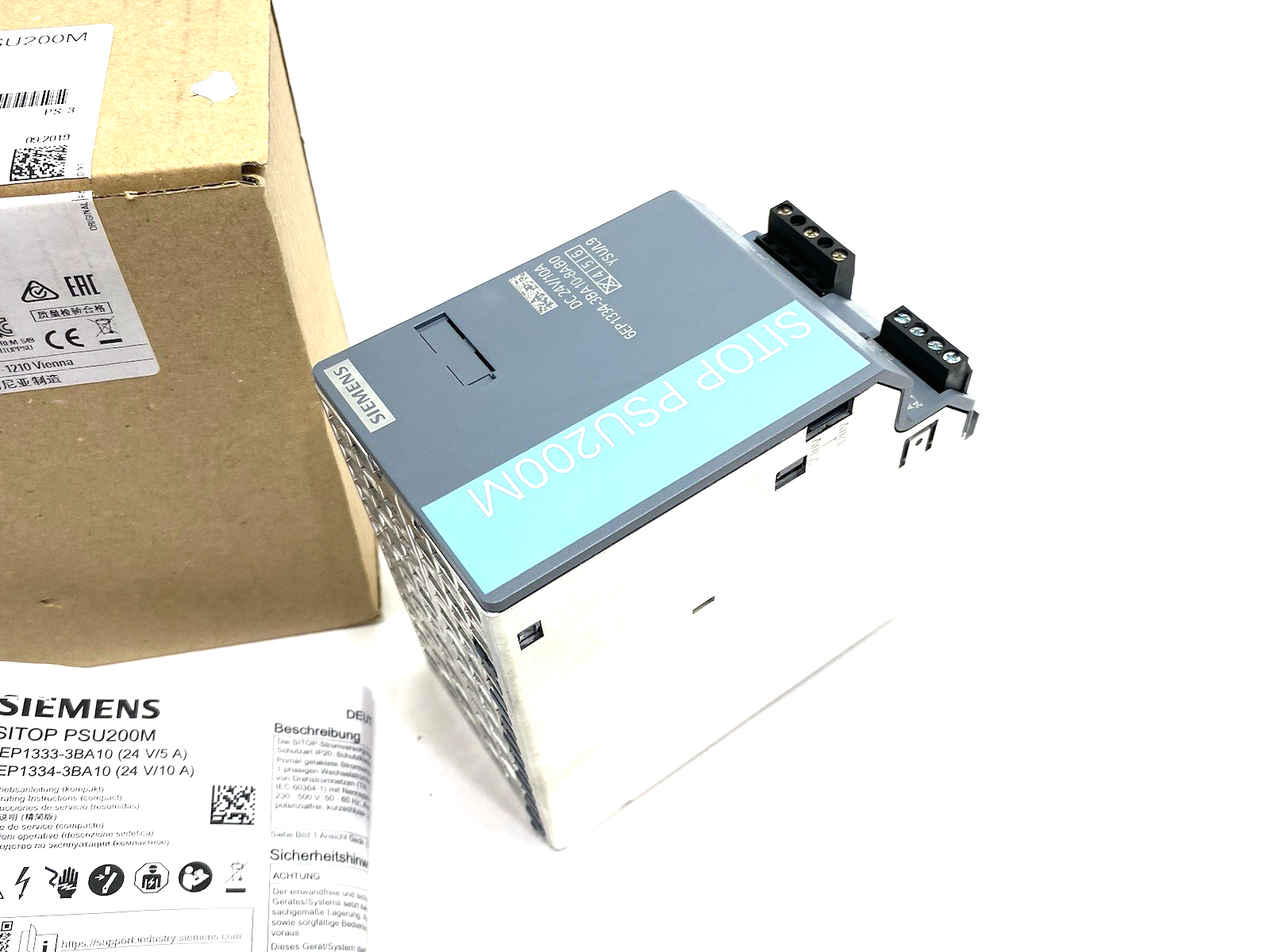 6EP1334-3BA10-8AB0 | Siemens SITOP PSU200M plus Stabilized Power Supply 10A - New – Open box - Maverick Industrial Sales