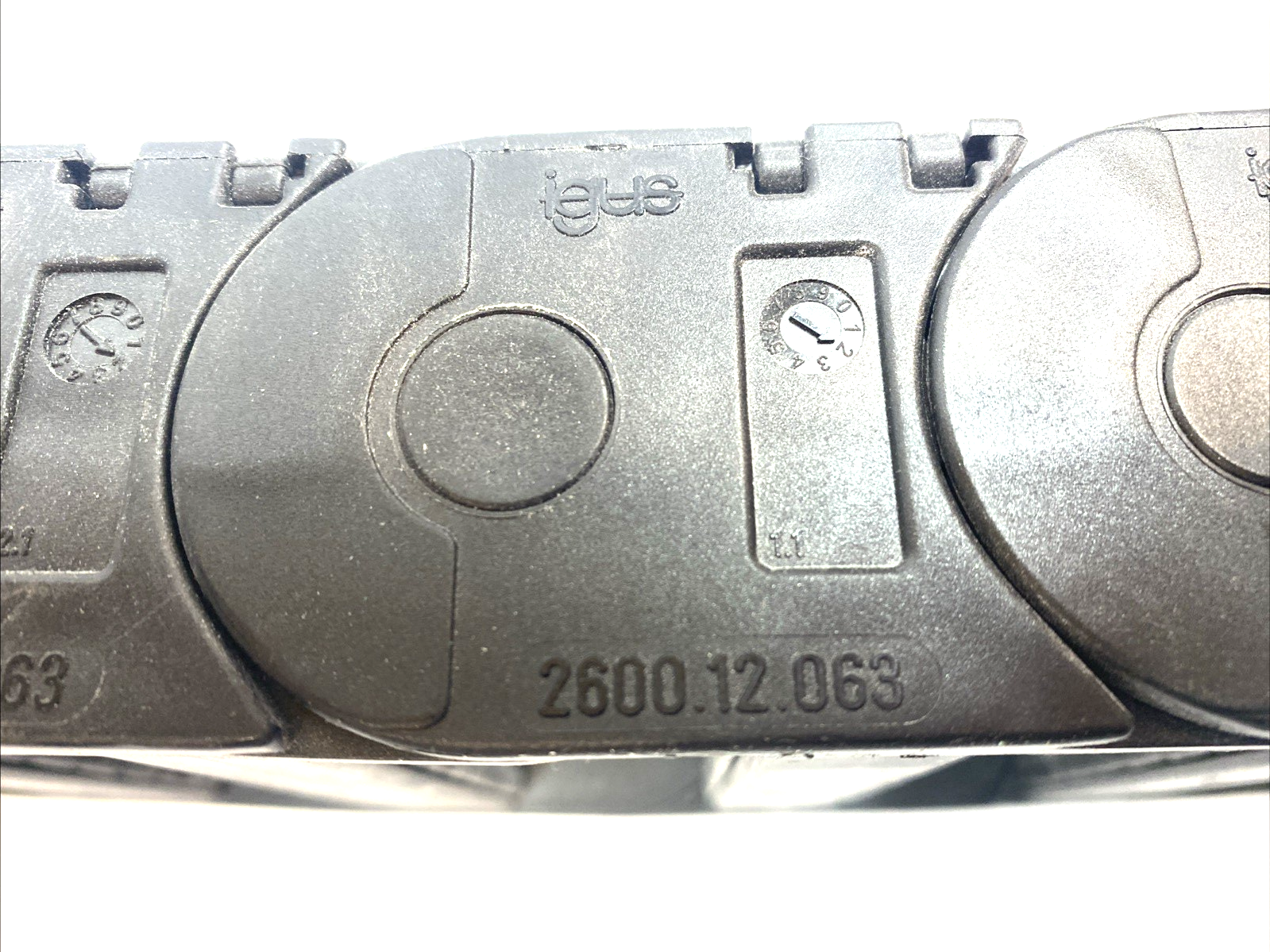 2600.12.063 | Igus Energy Cable Chain Carrier 12 Links - Used - Maverick Industrial Sales