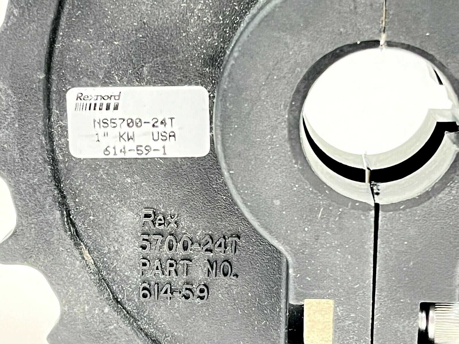 Rexnard NS5700-24T_1IN_KW1SS_PA Molded Split Sprocket 614-59-1 - Maverick Industrial Sales