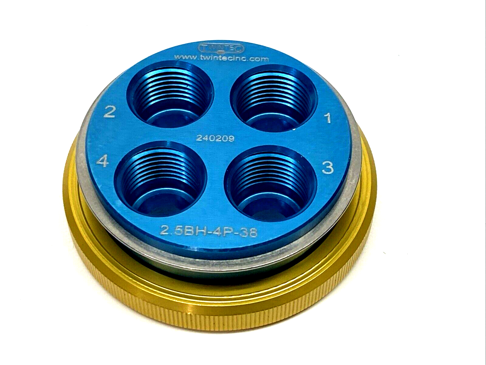 Twintec 2.5BH-4P-38 Multiple Tube Connector, 4-Lines, 3/8" NPT - Maverick Industrial Sales