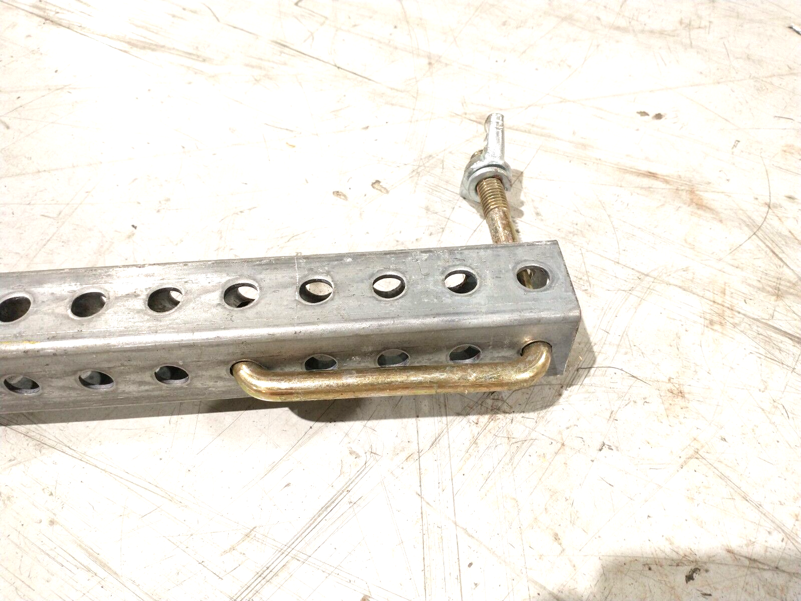 Swing-Lo SL-71B48M 1-1/2" Sq. x 48" Perf. Steel Guardrail Post For Scaffold - Maverick Industrial Sales