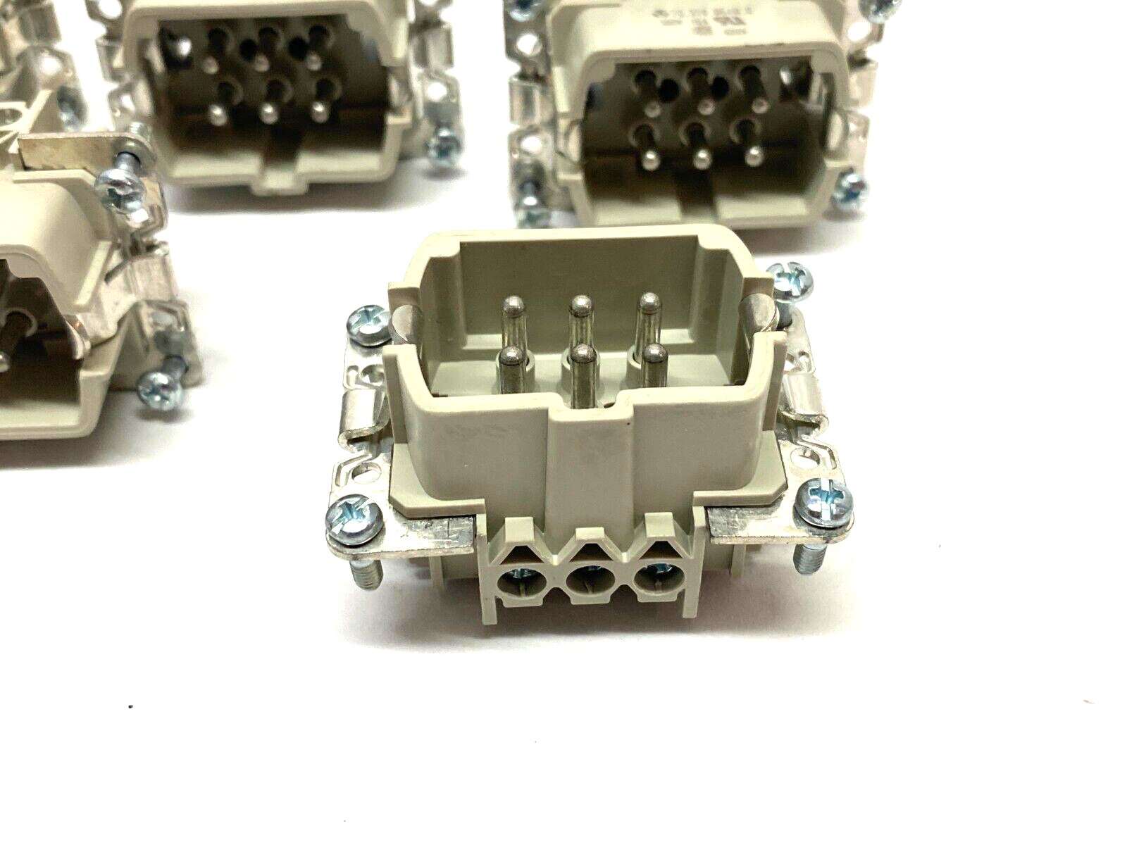 Wieland 70.310.0640.0 Heavy Duty Hood Insert 6+PE Contacts 500V 16A LOT OF 6 - Maverick Industrial Sales