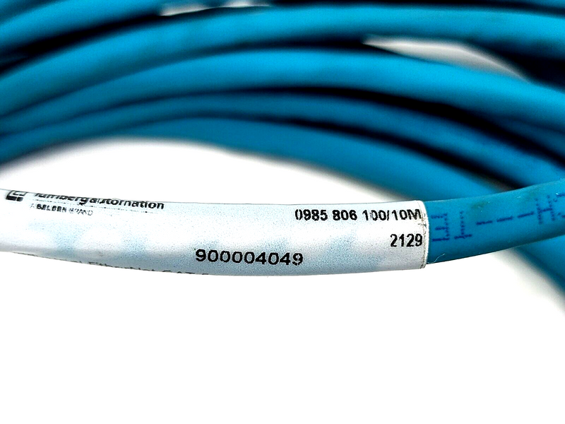 Lumberg 0985 806 100/10M EtherNet/IP Cordset M12 4-Pin Male 10m 900004049 - Maverick Industrial Sales