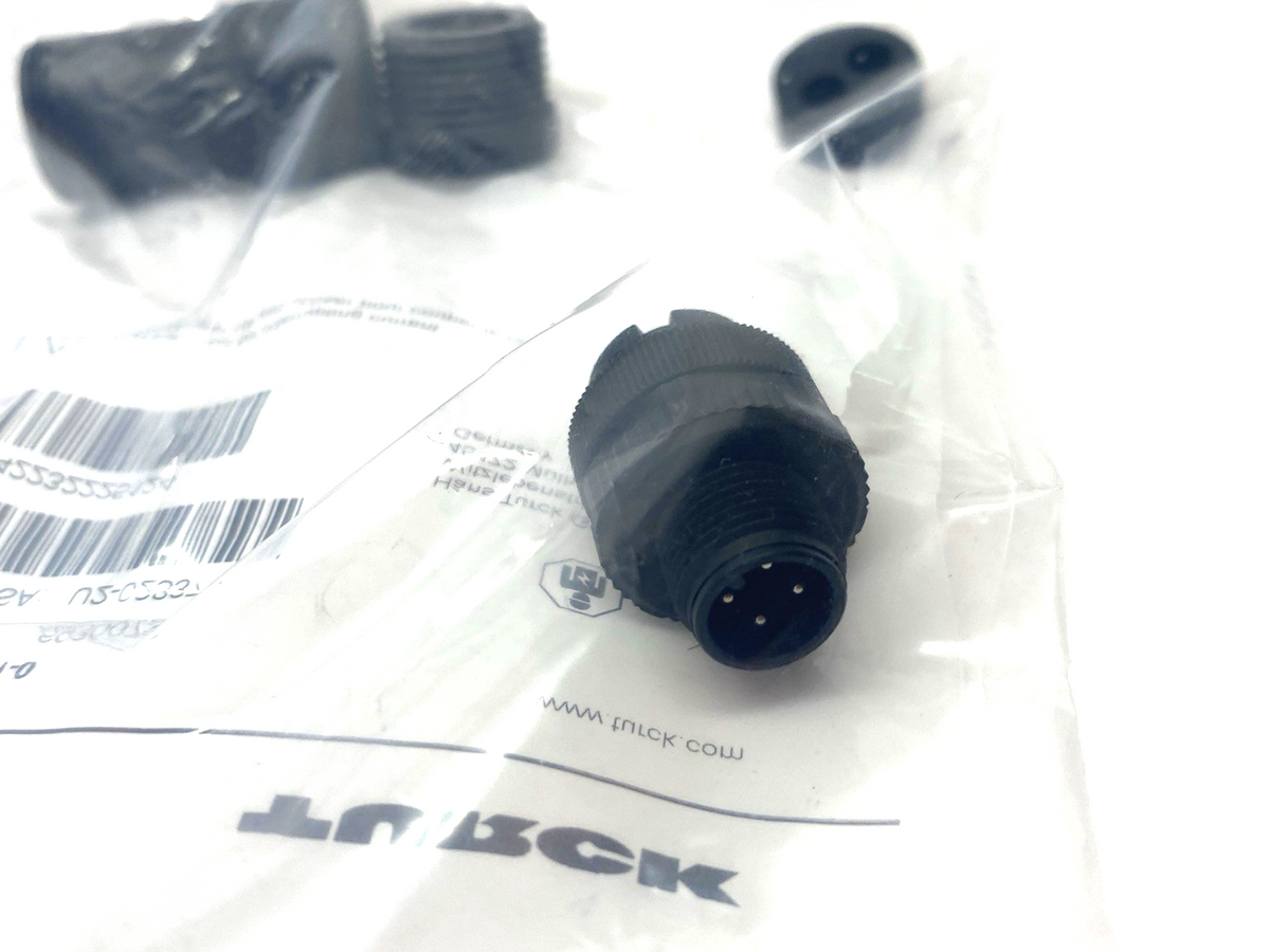 DBS 8141-0 | Turck Field Wireable Connector M12 4-pin Male, U2-02837, 6930073 - New - Maverick Industrial Sales