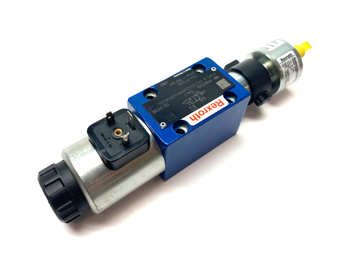 R900923204, 4WE 6 J62/EG24N9K4/62 | Bosch Rexroth R900923204 Directional Spool Valve 4WE 6 J62/EG24N9K4/62 - New – Open Box - Maverick Industrial Sales