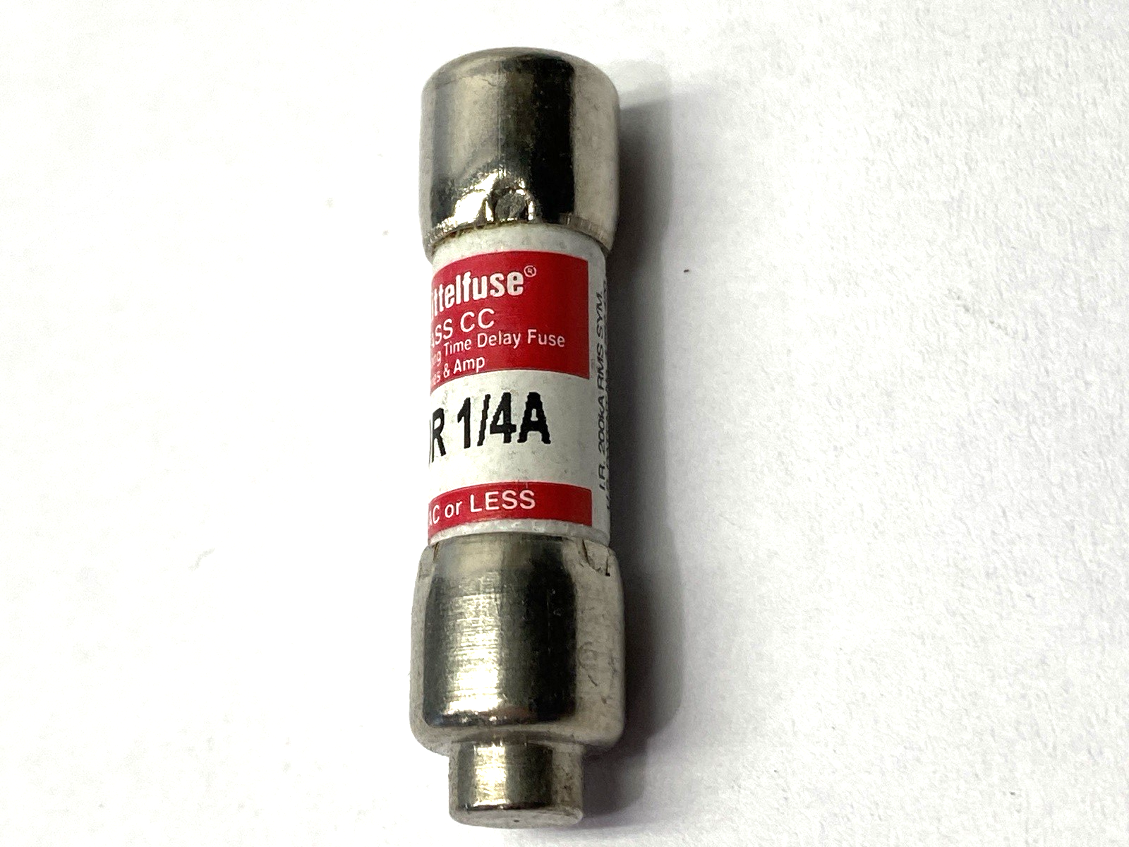 Littelfuse KLDR1/4A Time-Delay Fuse Class CC 600VAC .25A LOT OF 12 - Maverick Industrial Sales