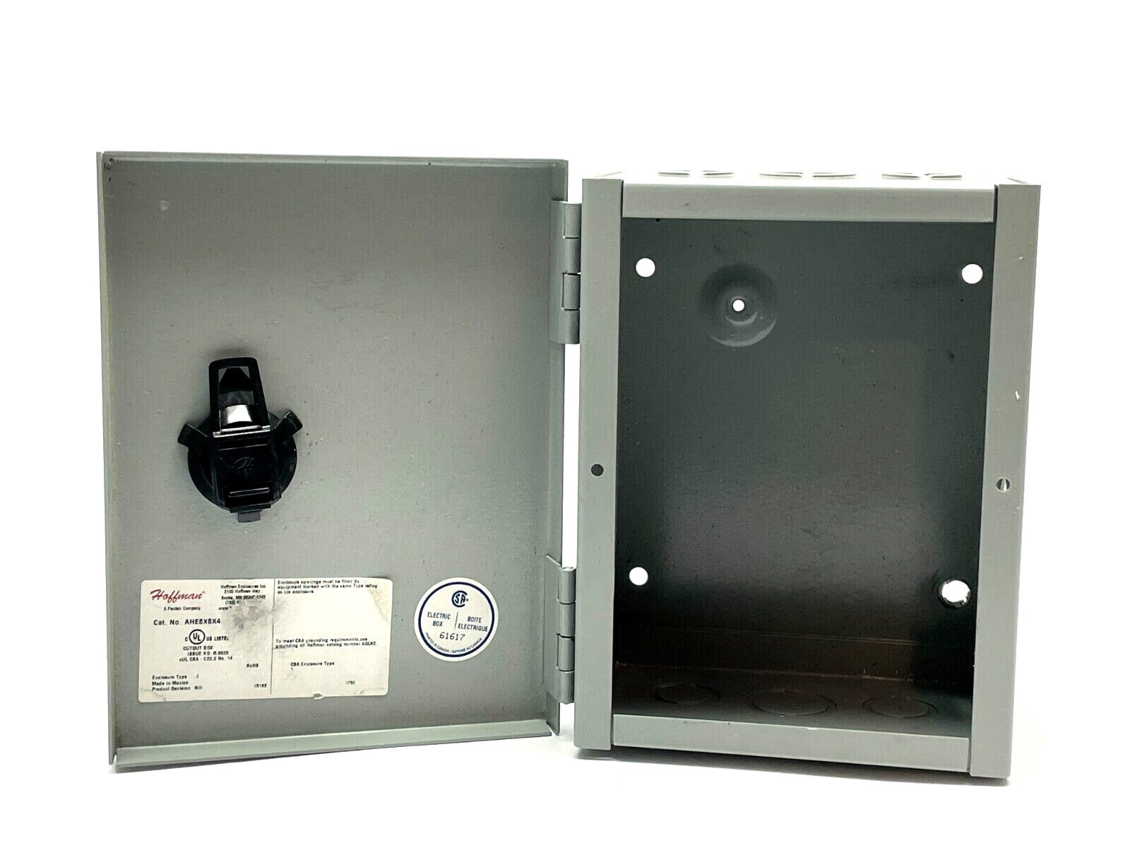 Hoffman AHE8X6X4 Wall-Mounted Hinged Cover Enclosure 8" x 6" x 4" - Maverick Industrial Sales