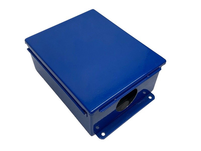 Hoffman A1008CH Hinge Enclosure 10" x 8" x 4" PAINTED BLUE - Maverick Industrial Sales