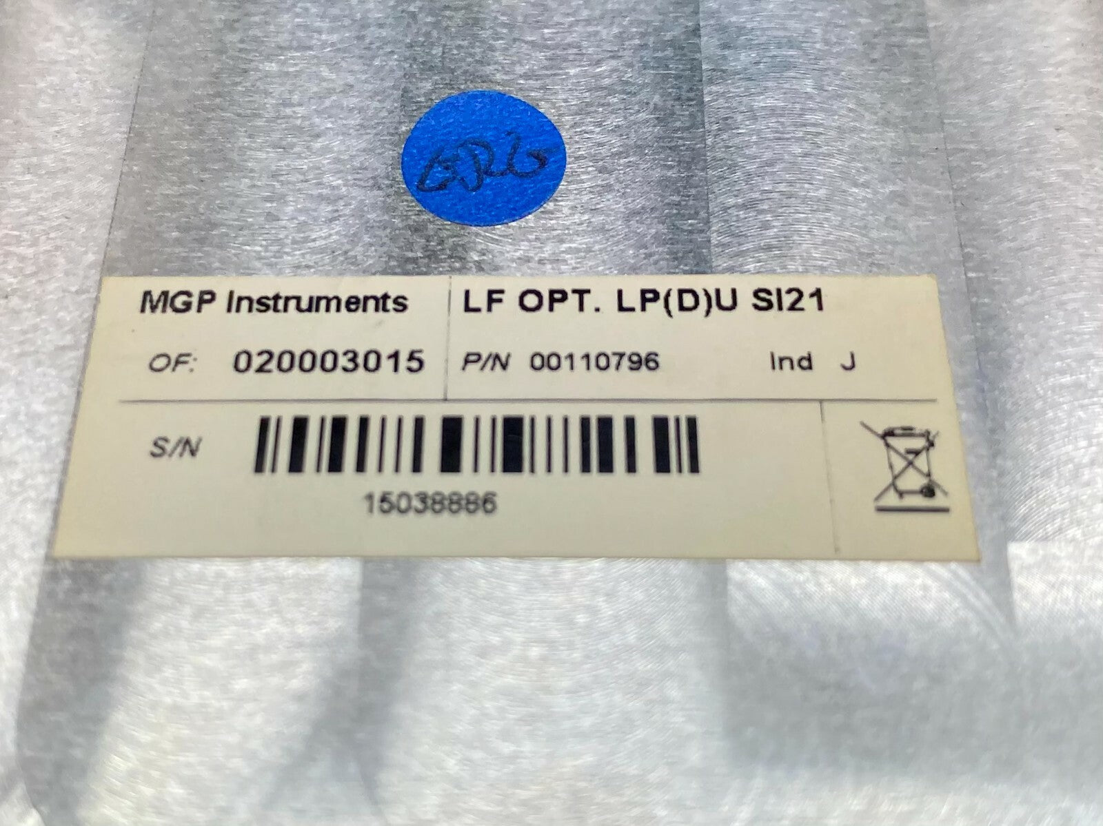 MGP Instruments 00110796 LF OPT. LP(D)U SI21 - Maverick Industrial Sales