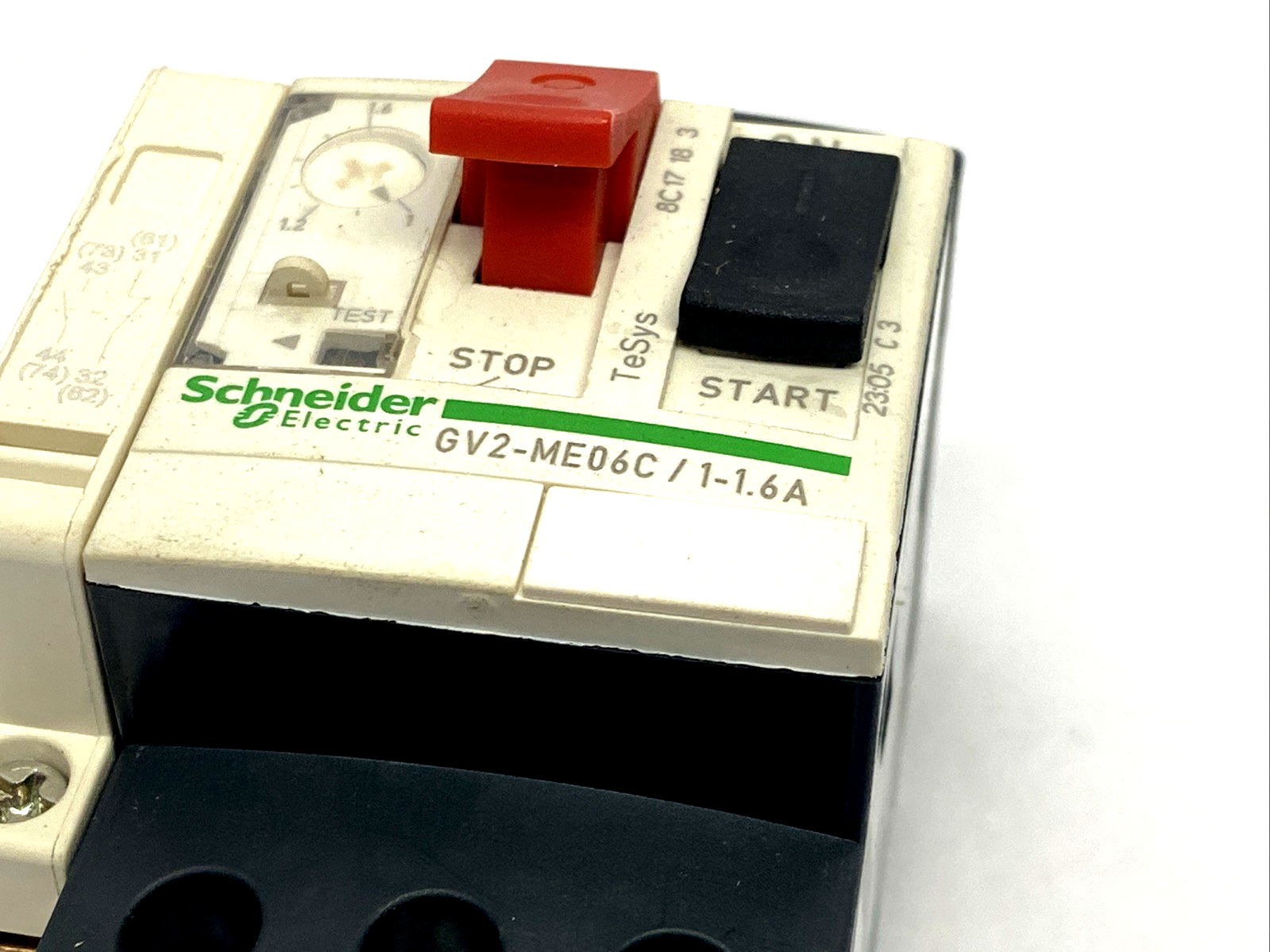 GV2-ME06 C | Schneider Electric GV2-ME06C/1-1.6A Manual Starter Protector 1-1.6A - Used - Maverick Industrial Sales