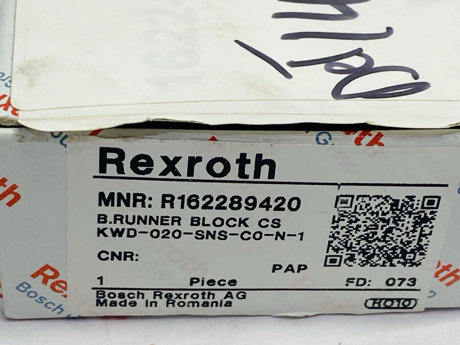 Bosch Rexroth R162289420 Ball Runner Block Carbon Steel KWD-020-SNS-C0-N-1 - Maverick Industrial Sales