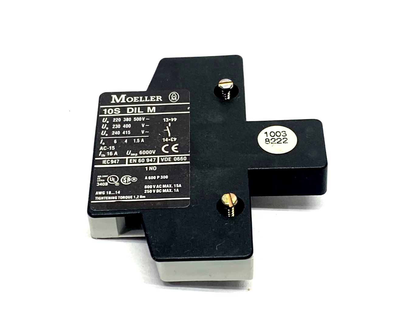 Moeller S-5616 Accessory Kit, Terminal Blocks & 10SDILM x4 15A Auxiliary Contact - Maverick Industrial Sales
