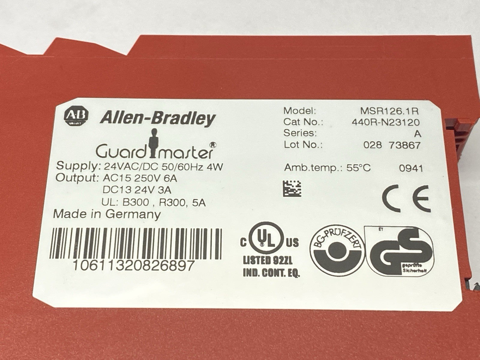 440R-N23114 | Allen Bradley GuardMaster Safety Relay MSR126.1T - Used - Maverick Industrial Sales