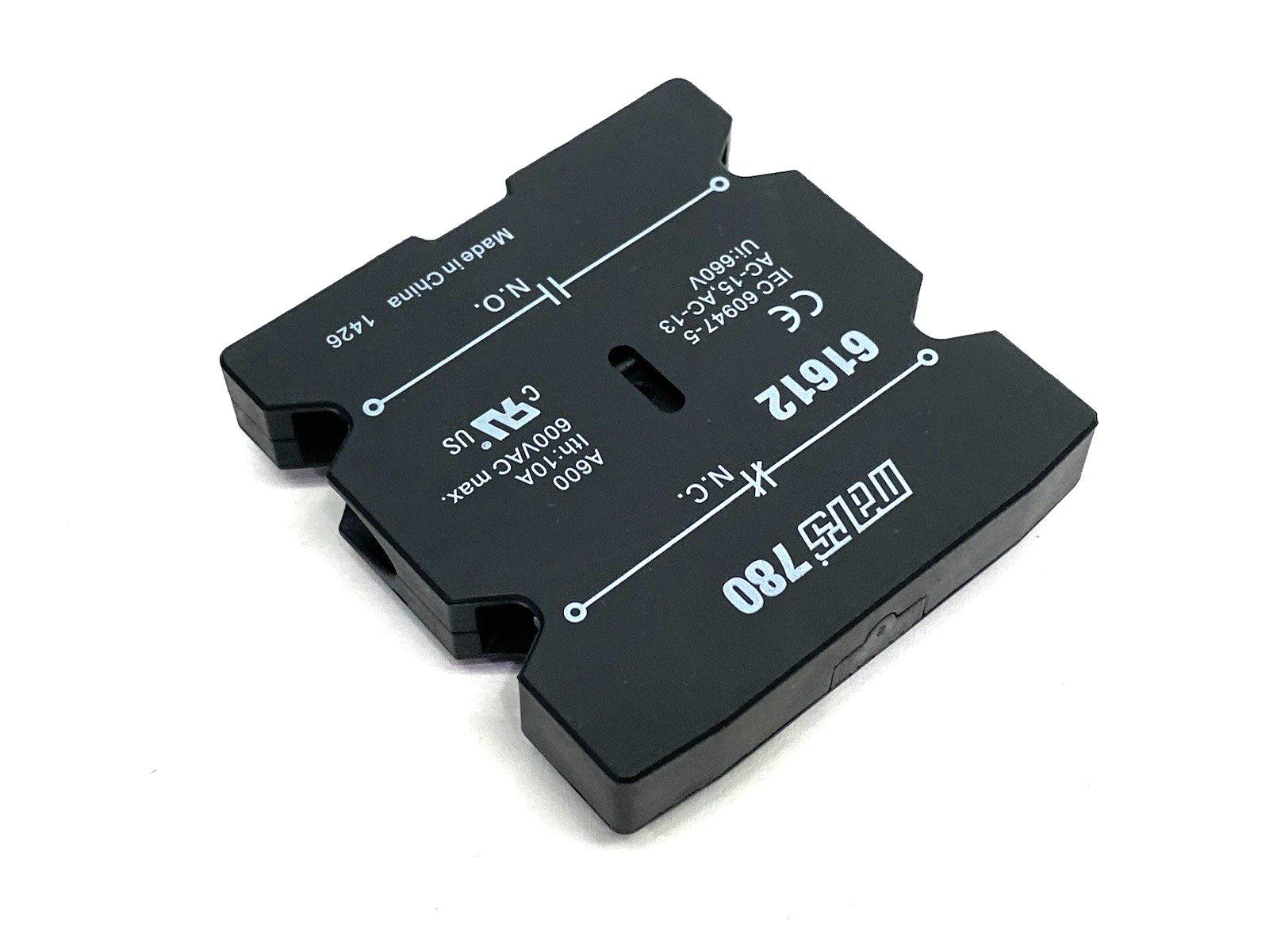 61612 | Mars Auxiliary Switch 1N.O. - 1N.C. for 3P 25-60Amp, Furnas 49ACR6 - New – Open box - Maverick Industrial Sales