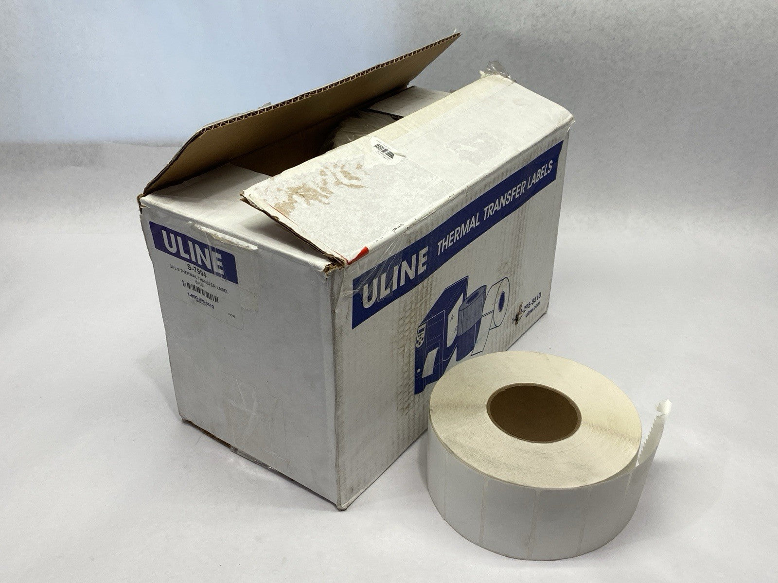 ULINE S-7994 Industrial Thermal Transfer Labels 3 x 1 1⁄2" 6 Rolls - Maverick Industrial Sales