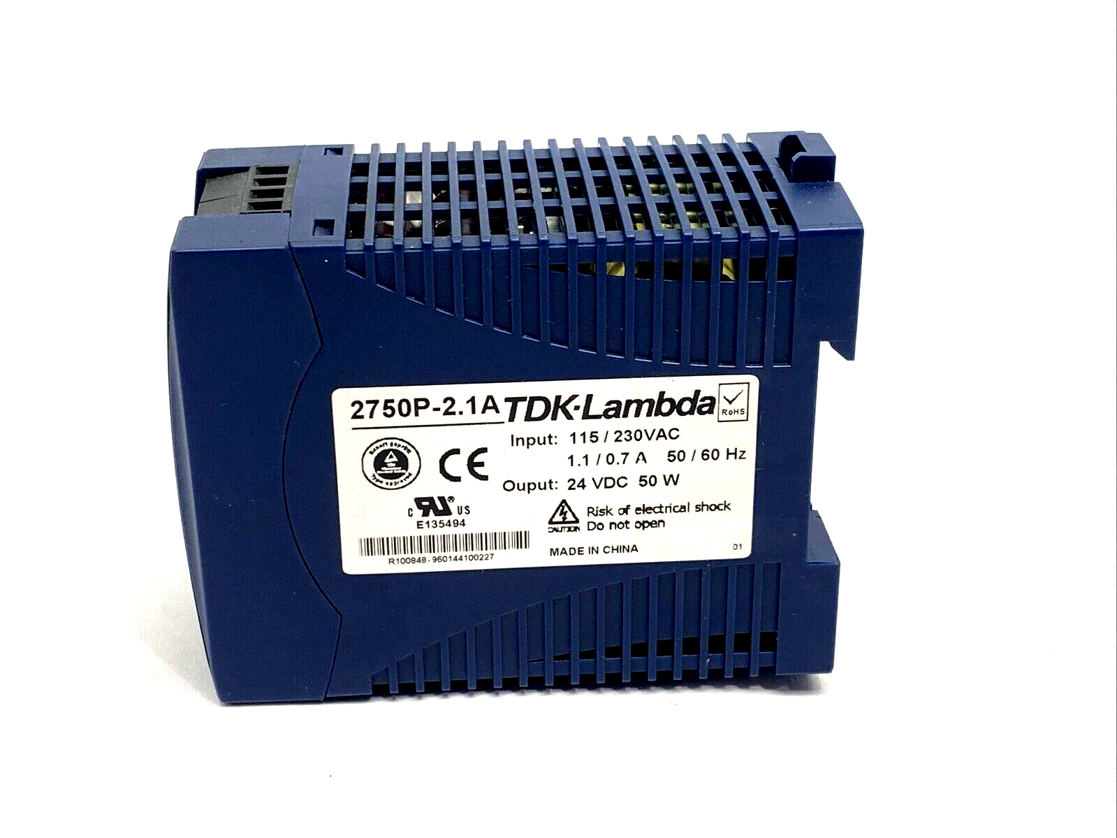 Eurotherm 2750P-2.1A Power Supply 115/230VAC 24VDC 50W 2750P2A1 - Maverick Industrial Sales