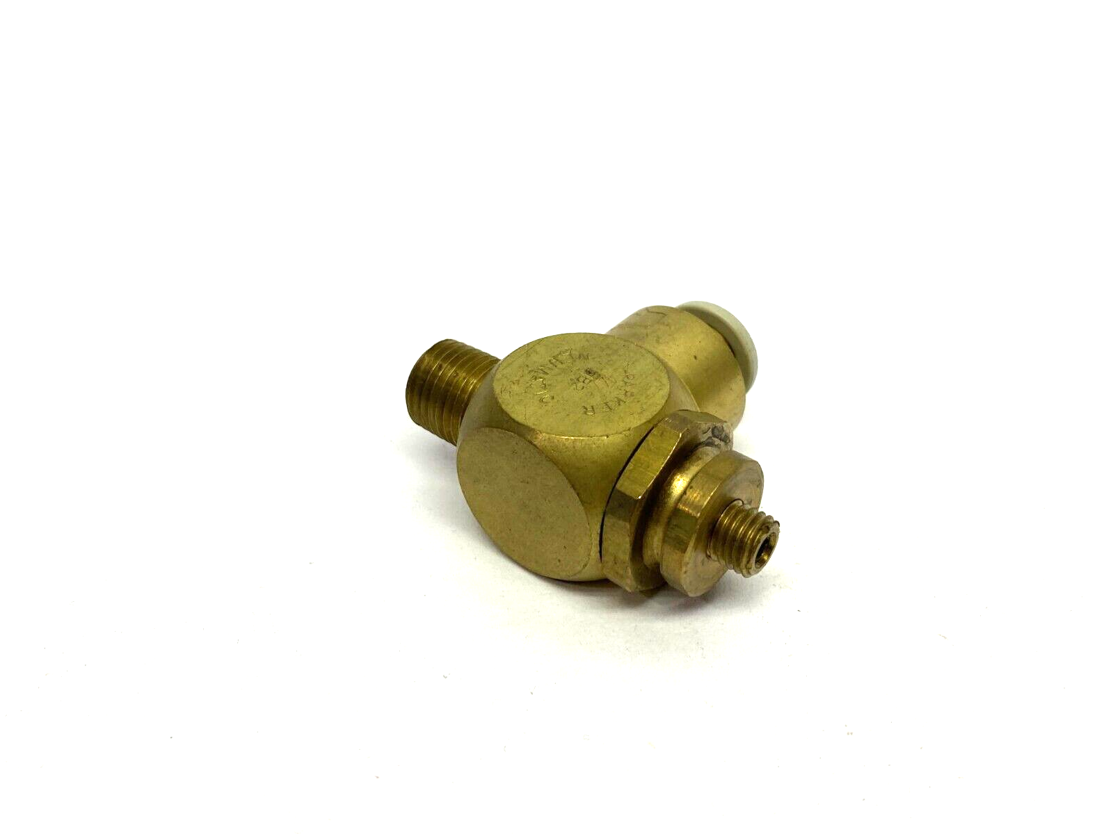 Parker 3251-2538 Brass Flow Control Valve, 1/4" NPT Thread, 3/8" Tube 032512538 - Maverick Industrial Sales
