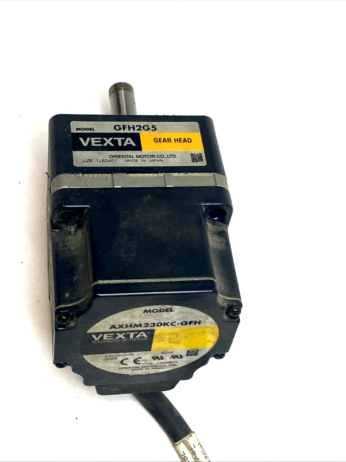 AXHM230KC-GFH | Vexta 30W Brushless Motor w/ GFH2G5 5:1 Gearhead - Used - Maverick Industrial Sales
