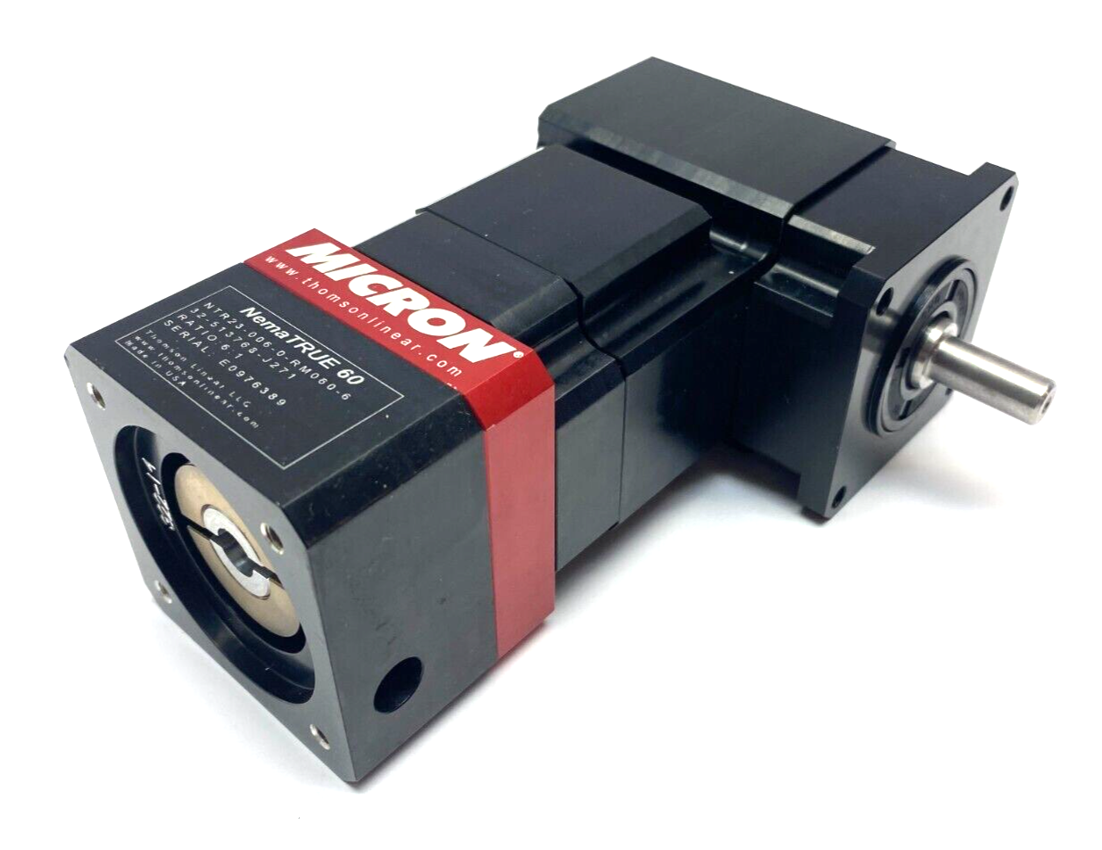 Thomson Linear NTR23-006-0-RM060-6 NemaTRUE 60 Gearhead 6:1 Ratio Size 23 Right - Maverick Industrial Sales