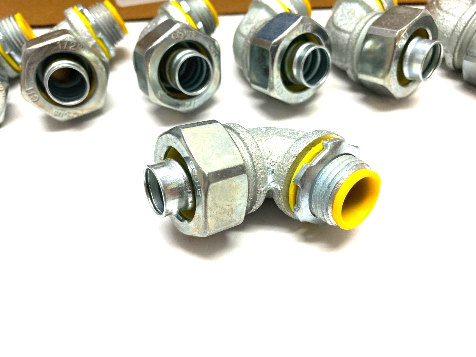 Eaton Crouse Hinds LTB5090 Insulated 90-Degree Male Connector BOX OF 7 - Maverick Industrial Sales