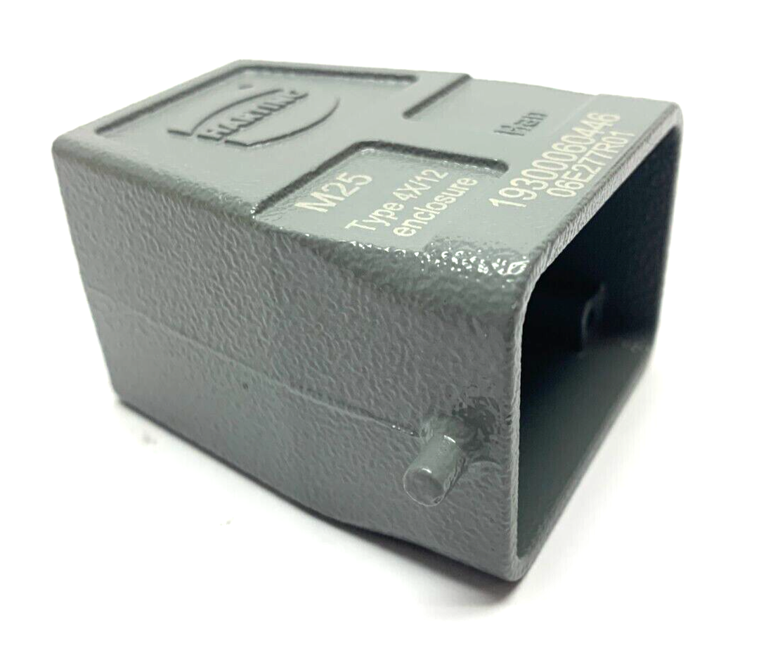 Harting 19300060446 Top Entry Hood M25 HAN 6B 2 Pegs Type 4X/12 Enclosure - Maverick Industrial Sales