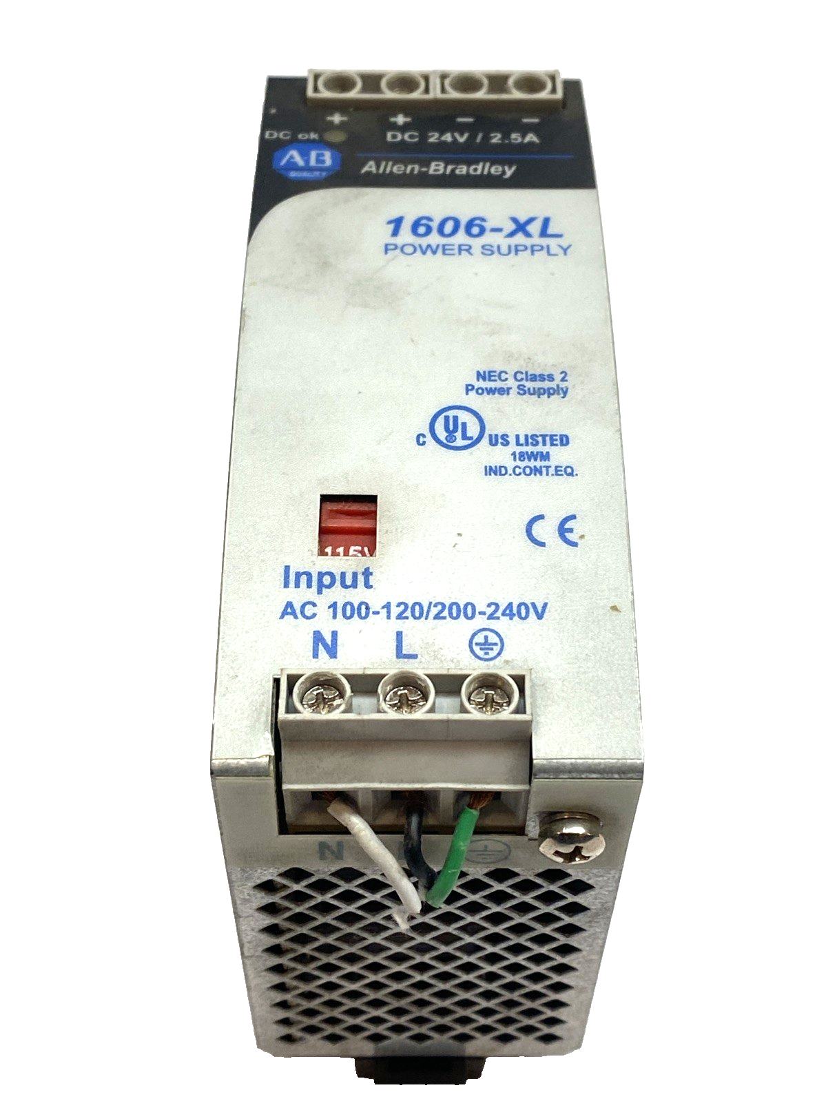 Allen Bradley 1606-XL60D Power Supply 24VDC 2.5A, 60W DIN Rail SER.A - Maverick Industrial Sales