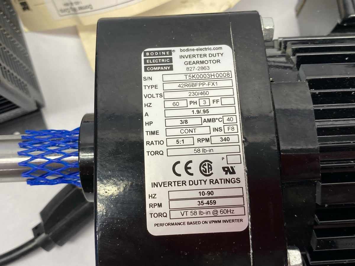 Dorner 62M005PS423EN Parallel Gearmotor 3/8HP 5:1 w/ 22MV1122B VFD Controller - Maverick Industrial Sales