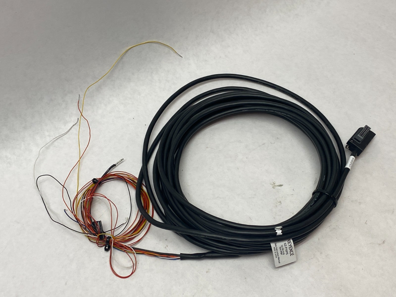 Keyence SZ-P10PS Safety Laser Scanner Output Cable PNP for SZ-01S - Used - Maverick Industrial Sales