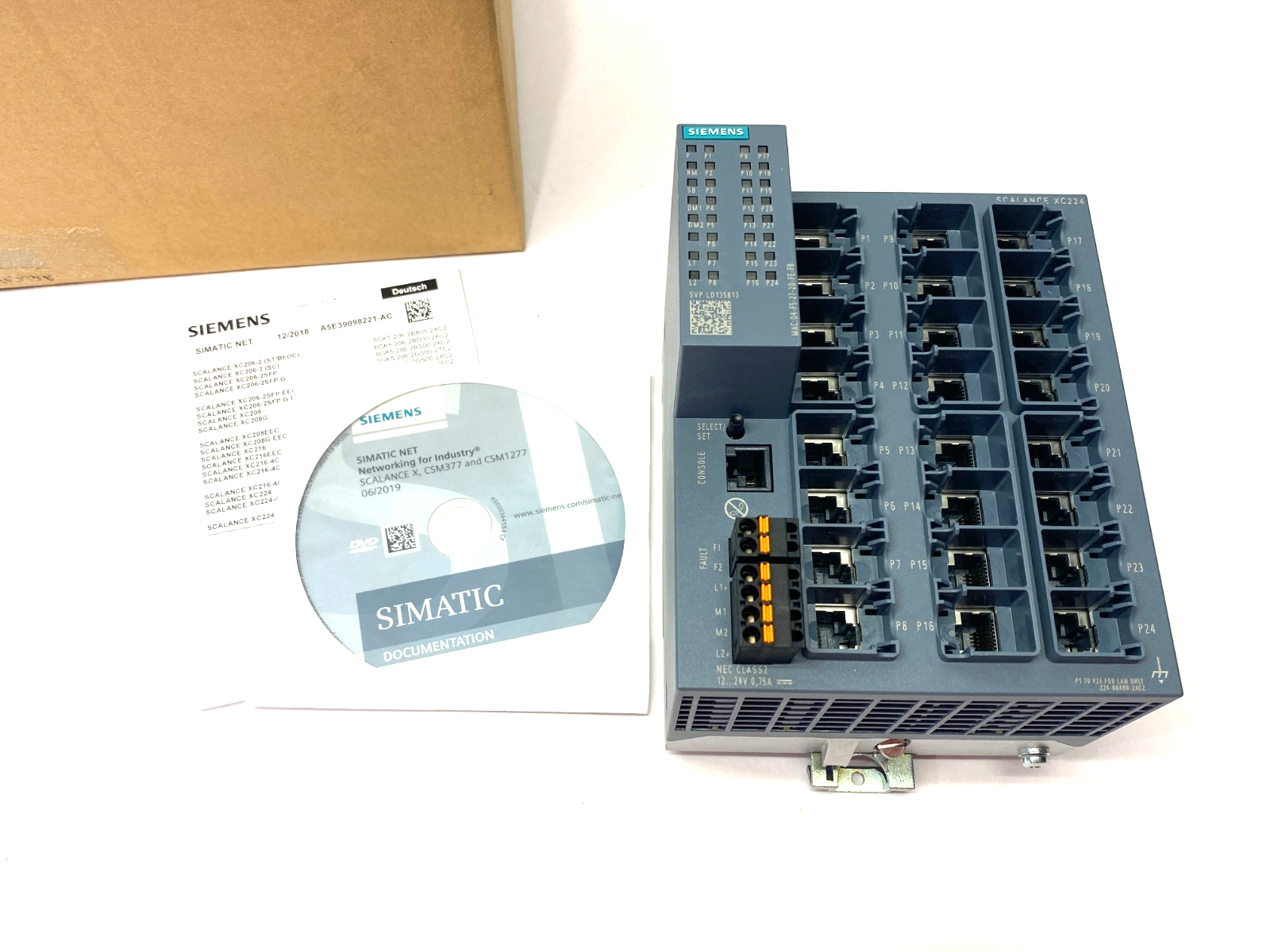Siemens 6GK5224-0BA00-2AC2 SCALANCE XC224 Manageable Layer 2 IE Ethernet Switch - Maverick Industrial Sales
