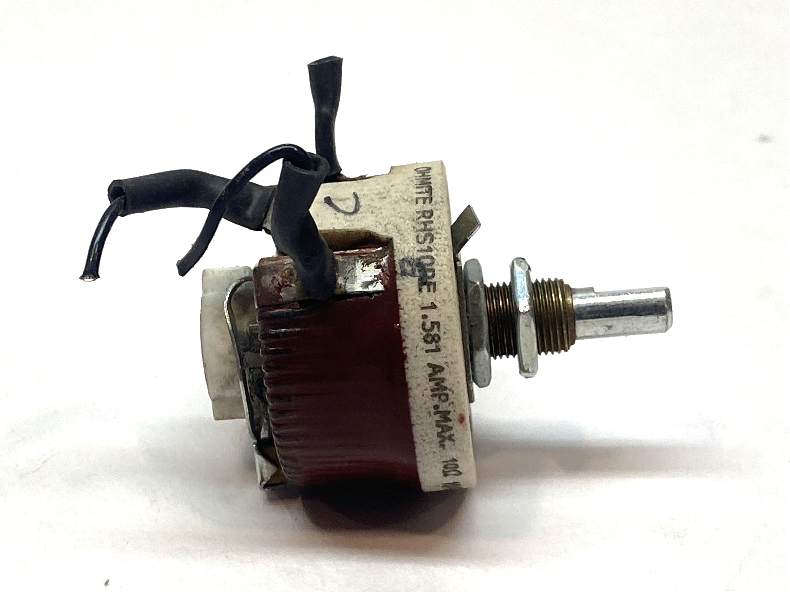 Ohmite RHS10RE Wirewound Rheostat 10 Ohm 25W Panel Mount 500V - Maverick Industrial Sales