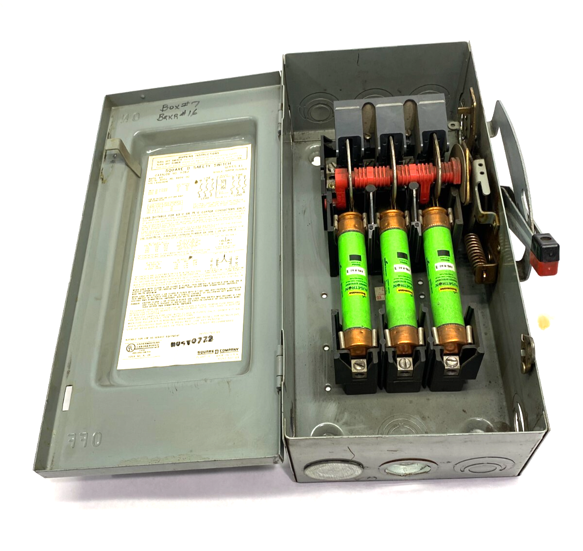 Square D H362 Heavy Duty Safety Disconnect Switch 3-Pole 60A 600VAC - Maverick Industrial Sales
